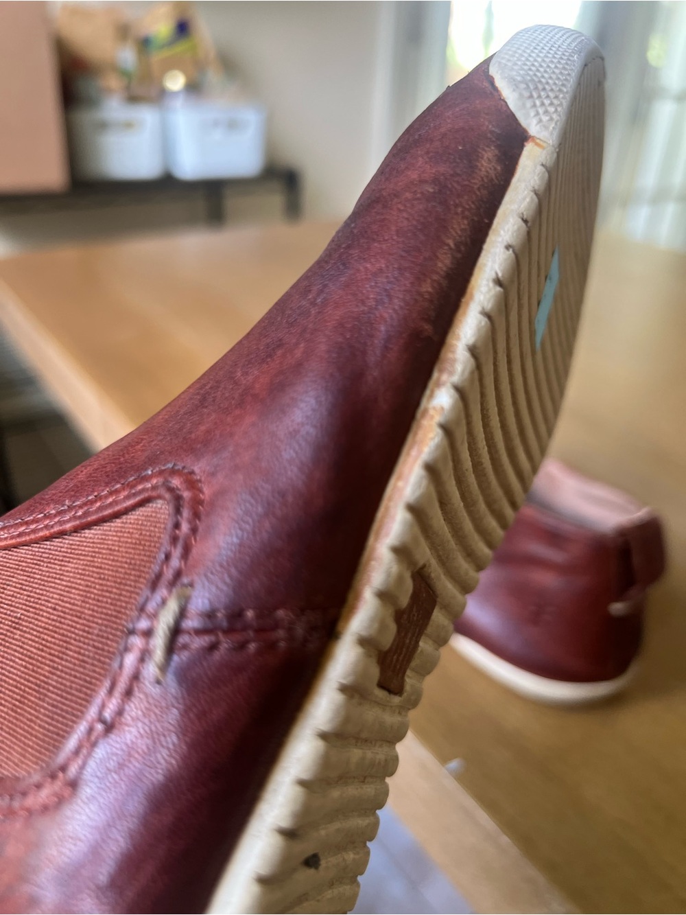 FRYE Melanie Chelsea Leather Slip On Sneaker Bootie Cognac Brown (7) - Picture 10 of 14
